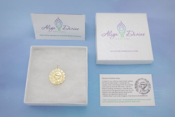 Mother Mary Gold Charm Box Full