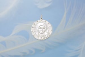 Mother Mary Silver Front