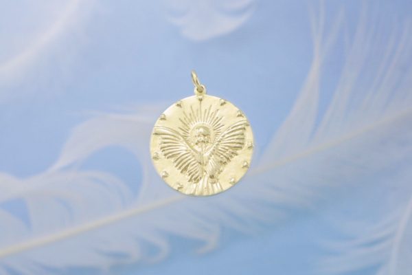 Guardian Angel Gold Charm Front 1