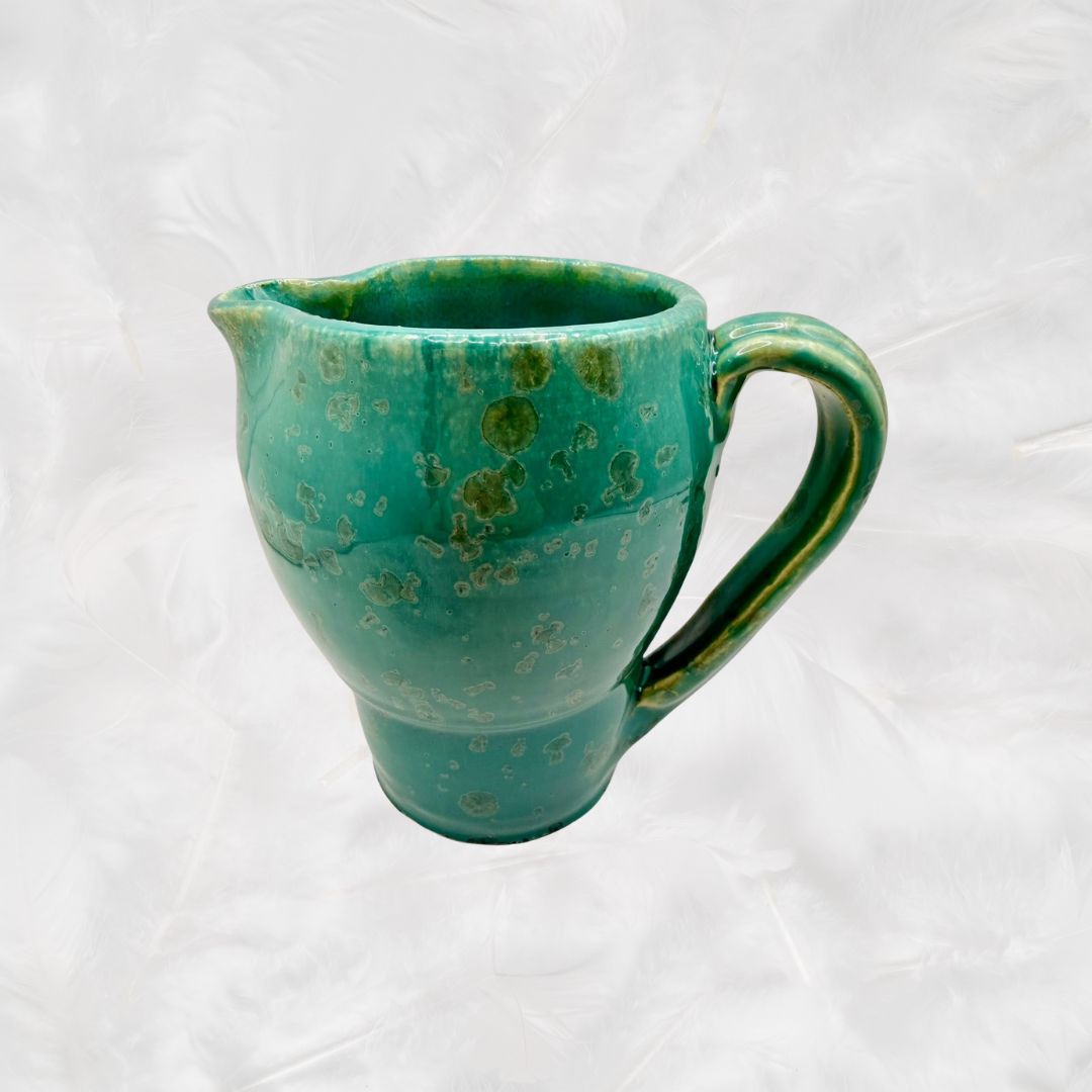 Small pitcher crystalline glaze